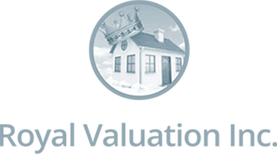 Royal Valuation Inc. logo in grayscale.